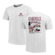 Mississippi State Campus Poster Comfort Colors Pocket Tee
